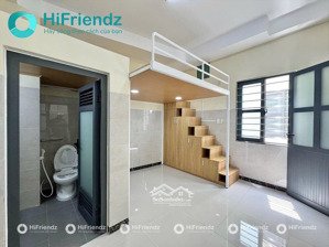 phòng có gác mới 100% nội thất cơ bản, có thang máy gần các trường uth, ftu, hutech, uef,..