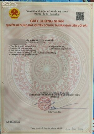 Bán đất Tân Phong - Kiến Thụy - Hải Phòng