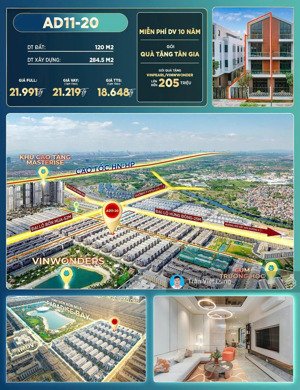 biệt thự tứ lập trung tâm ocean city, view vinwonders