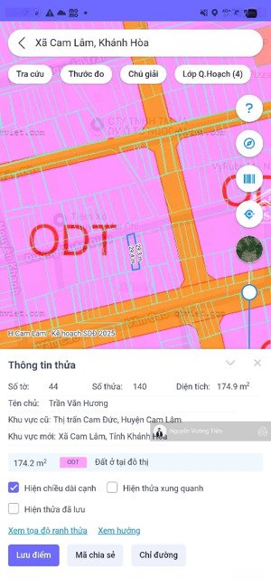 đất trung tâm cam đức 175m full thổ cư, cách chợ vài bước đầu tư sinh lời ngay chỉ 3,6xty