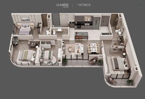 bán chung cư cao cấp 4 ngủ dự án lumiere evergreen