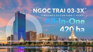nhà hiếm & đẹp ! biệt thự song lập nt03-3x phân khu đảo ngọc trai nhỏ vinhomes ocean park 1