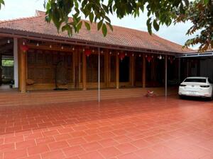 23x35 nhà Gỗ Đẹp + sân vườn đậu Ô tô thoải mái gần siêu thị GO khu đấu giá Thành Nhất