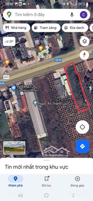 bán đất trống mặt tiền quốc lộ 1a khu vực hàm cường, hamg thuận nam, bình thuận