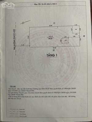 Bán nhà mặt tiền Thạch Lam, Tân Phú: 11 x 27, giá 65 tỷ.