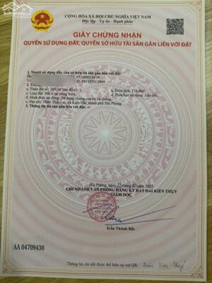 Bán đất Tân Phong - Kiến Thụy - Hải Phòng