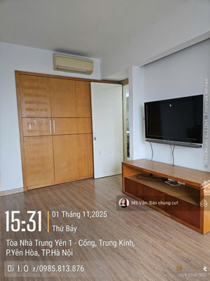 bán trung yên 1- vũ phạm hàm, 121,2m2, 3pn, full nội thất- 