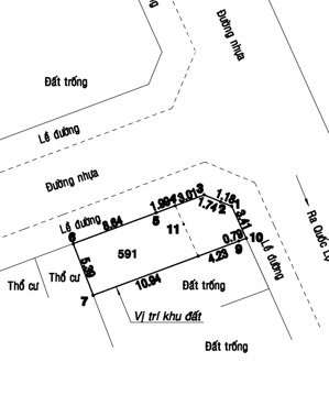 bán đất nền góc 2 mặt tiền, 5,4 x 15m. có lề rộng, đậu xe thoải mái, điện nước âm