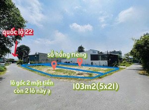 đất ngay gần bệnh viện xuyên á, 103m2 giá 1,35 tỷ, ngay đường giồng cát tân phú trung sổ hồng riêng