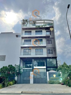 03 tòa nhà mặt tiền ngay trương văn bang 8m*20m hầm 5 tầng suốt, thang máy, 100 triệu/tháng