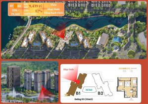 chốt nhanh căn 2pn view nhạc nước b1.x.6a - giá thực - 9,4 tỷ