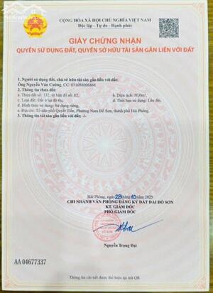 Bán đất Quyết Tiến - Nam Đồ Sơn - Hải Phòng