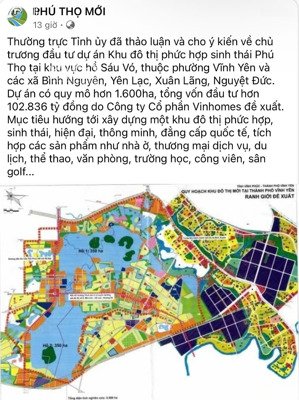 đất đấu giá kđt nam vĩnh yên 100m2 giáp vingroup, đối diện khách sạn dic 5 sao.
