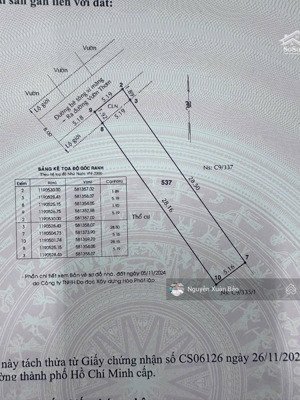 chính chủ cần bán 150mv thổ cư đường lô b vườn thơm giá 2ty55 tl. lh bảo