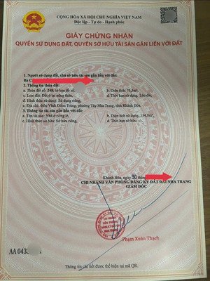 chính chủ bán nhà mới 2 tầng- sẵn sổ hoàn công- hẻm ô tô cạnh vĩnh điềm trung chỉ 4.990 tỷ còn bớt