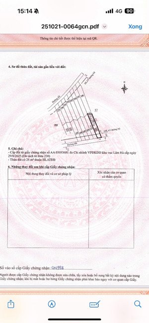 bán đất vườn thổ cư tại lâm đồng, chỉ 289tr