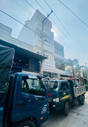 nhà 5 tầng (72m2) 5 pn - thang máy 450kg hẻm 8m tân hòa đông chỉ 9.3tỷ tl- shr hcđ