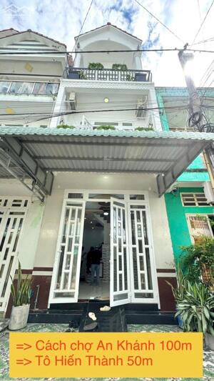 BÁN NHÀ 1T2L đúc, Mặt Tiền, gần sát chợ An Khánh (Cách trường ĐHYD Cần Thơ chỉ 300m)