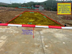 cần bán lô đất 108,8m2, full thổ cư, cách đường hcm - 80m, giá chỉ 6xx triệu:0865283258