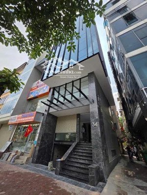 bán tòa nhà văn phòng 8 tầng mặt phố cầu giấy, đường 6 làn xe. 70m2, mt 5m. giá 34 tỉ