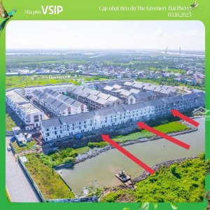 nhà liền kề 80m2- view sông tự nhiên- vsip, thuỷ nguyên, hải phòng