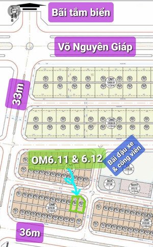 bán cặp góc siêu đẹp om6 sa động, bảo ninh, đồng hới , quảng bình (388m, 11,x tỷ)