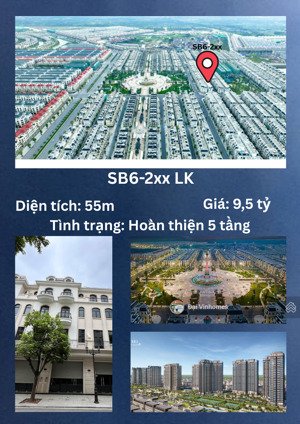 bán liền kề sao biển diện tích 55m2 hoàn thiện 5 tầng tại vinhomes ocean park 2. giá 9,5 tỷ