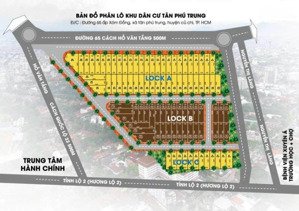 bán đất nền 90m2 kdc tân phú trung đường hồ văn tắng