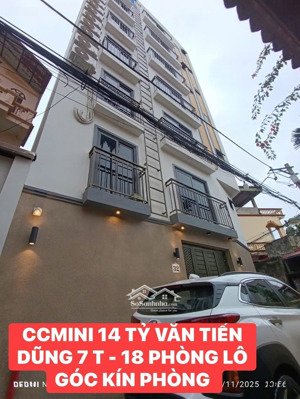 bán nhà lô góc ccmini văn tiến dũng 7 t - 18 phòng sát 3 trường đh .58 m2 giá 14. tỷ.