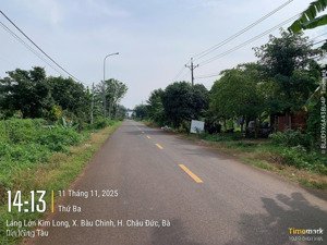 bán 19,7x63 có 100tc mặt tiền láng lớn - kim long thuộc xã bàu chinh, huyện châu đức, brvt