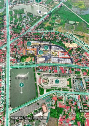 1 lô gần hồ 100mét quảng trường bích sơn lõi trung tâm hành chính bán kính 2km tiện ích đầy đủ