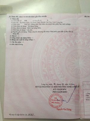 bán đất thổ cư vuông vắn pháp lý chuẩn tân trụ long an