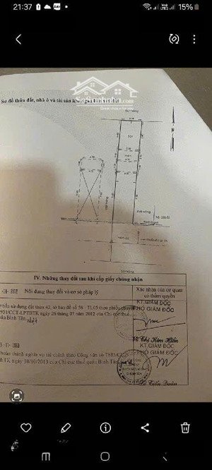 dt: 4 x 20m, giá nhỉnh 4 tỷ, ko lộ giới, shr + hcđ, bình tân, gần ngã tư gò mây