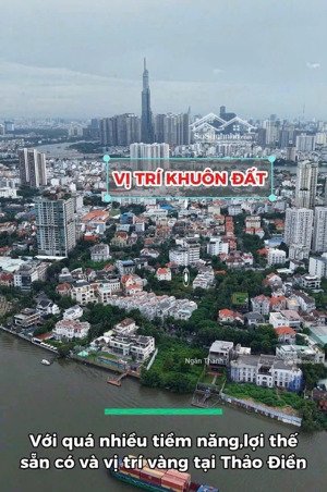 siêu phẩm khuôn đất lớn nguyễn văn hưởng, p. thảo điền, quận 2 - (485m2) - xd: 3 tầng - gía 105 tỷ