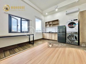 căn hộ studio cửa sổ lớn, đón nắng tốt. giặt/sấy tại phòng. nhà an ninh/thang máy. gần cầu thị nghè