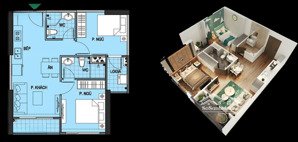 giá hiếm! bán 2n2vs 55m2 toà g5 sola hai hầm, giá 4.6x tỷ