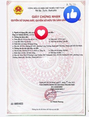 cần bán gấp căn 2pn sẳn hợp đồng thuê dự án mt eastmart city - đã có sổ hồng