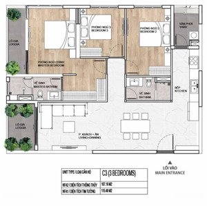 elysian căn 3pn 115m2 tầng cao 2 ban công tách biệt. gọi 
