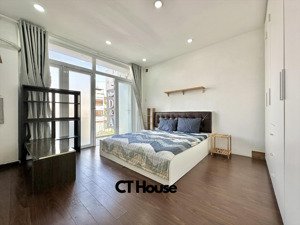 cho thuê căn hộ 1pn ban công, tách bếp 35m2 full nội thất. ngay cầu bông đường lê văn duyệt giáp q1