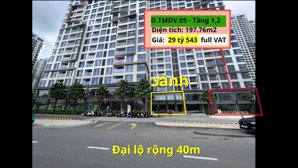 shophouse tòa d, vị trí trục đại lộ kinh doanh 40m - bán 30 tỷ 464 bao hết, masteri centre point