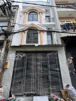 bán nhà hẻm vip 413 lê văn quới - 4.1x7m - 3tầng mới đẹp - xe hơi đổ cửa