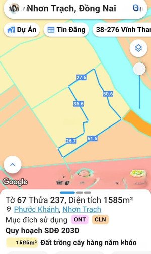 bán đất xã phước khánh, nhơn trạch. dt đẹp, đầu tư sinh lời siêu nhanh, xuống tiền ngay hôm nay