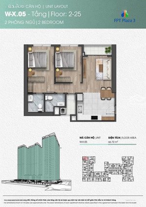 cần bán căn góc 2pn fplaza3 view đẹp tầng cao