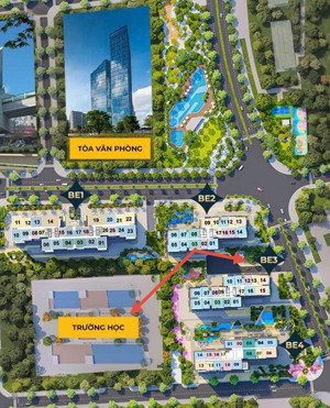 siêu rẻ căn 2pn+1 78.3m giá 5 tỷ net 64tr/m2 tiến độ giãn 2 năm phân khu cao cấp beverly