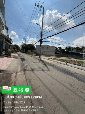 4 lô đất mặt tiền kinh doanh đường tx43 cách hà huy giáp 100m.dt từ 77m2 đến 88m2.có lô góc đẹp .