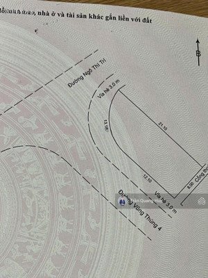 góc 2 mặt tiền ngô thì trí vũng thừa, dt 152m2- ngang 8m, vị trí đẹp gần khúc thừa dụ