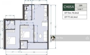 gia đình cần bán lại căn 2 ngủ 65,3m2 trục 05a toà a2 lumiere evergreen smart city