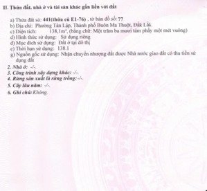 bán nr 77 lê vụ, 10,5 tỷ, 138m2, 3pn, 2wc, buôn ma thuột, đắk lắk