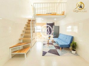 / phòng cho thuê tại quận 6 có nội thất cơ bản trống sẵn rộng 35m2 có gác - cửa sổ thoáng