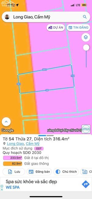 BÁN GẤP ĐẤT MẶT TIỀN QUỐC LỘ 56 - Long Giao, Cẩm Mỹ- Đồng Nai